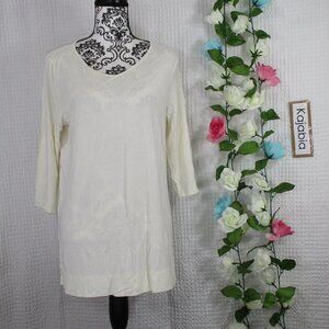 J. JILL Wearever 3/4/Sleeve Top Size Large